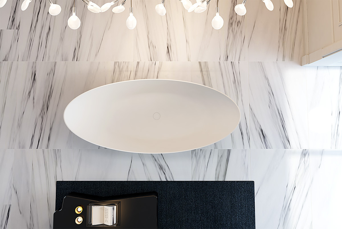 Ванна ABBER Акриловая ABBER AB9333Gold 180x80x75 золотой